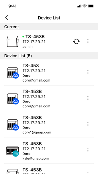 Manage multiple Turbo NAS units